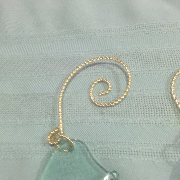 Hanging Flower Bud Vases 2 Hand-Blown & painted Gorgeous bud vases A unique Gift - Picture 9 of 9